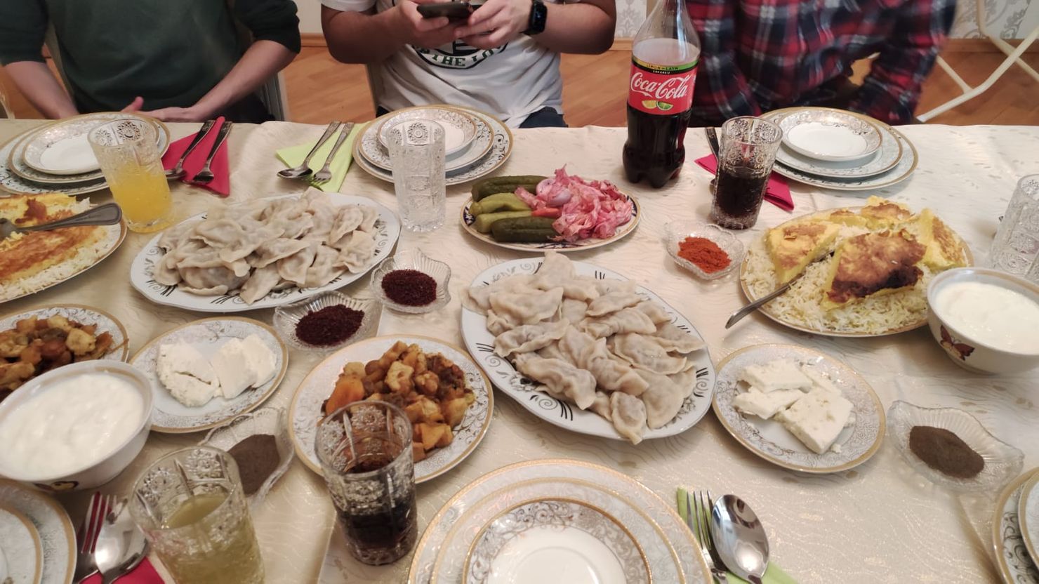 Khinkali, pilaf and other