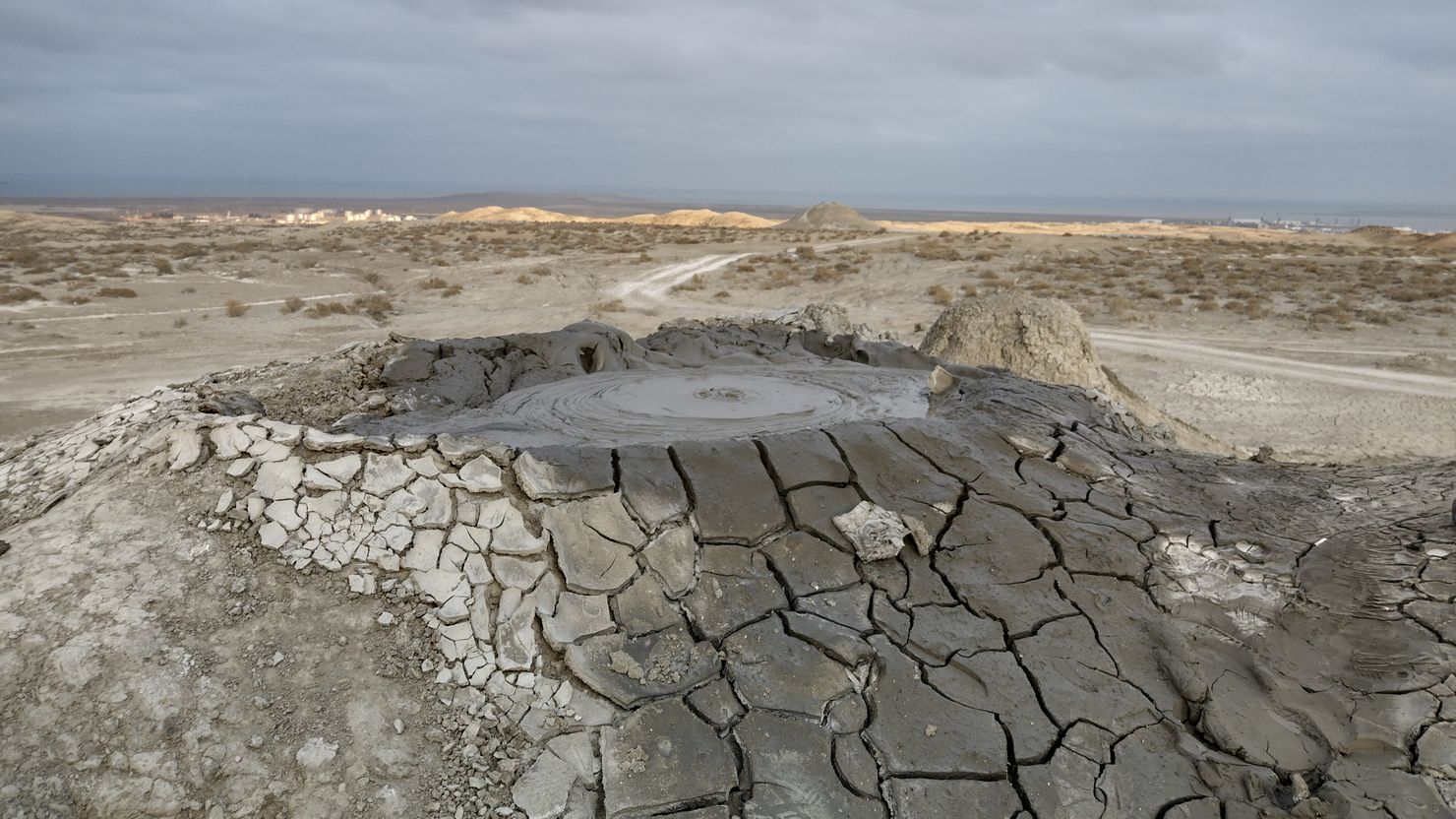 Mud vulcanos — it is possible to bath there, rather during summer